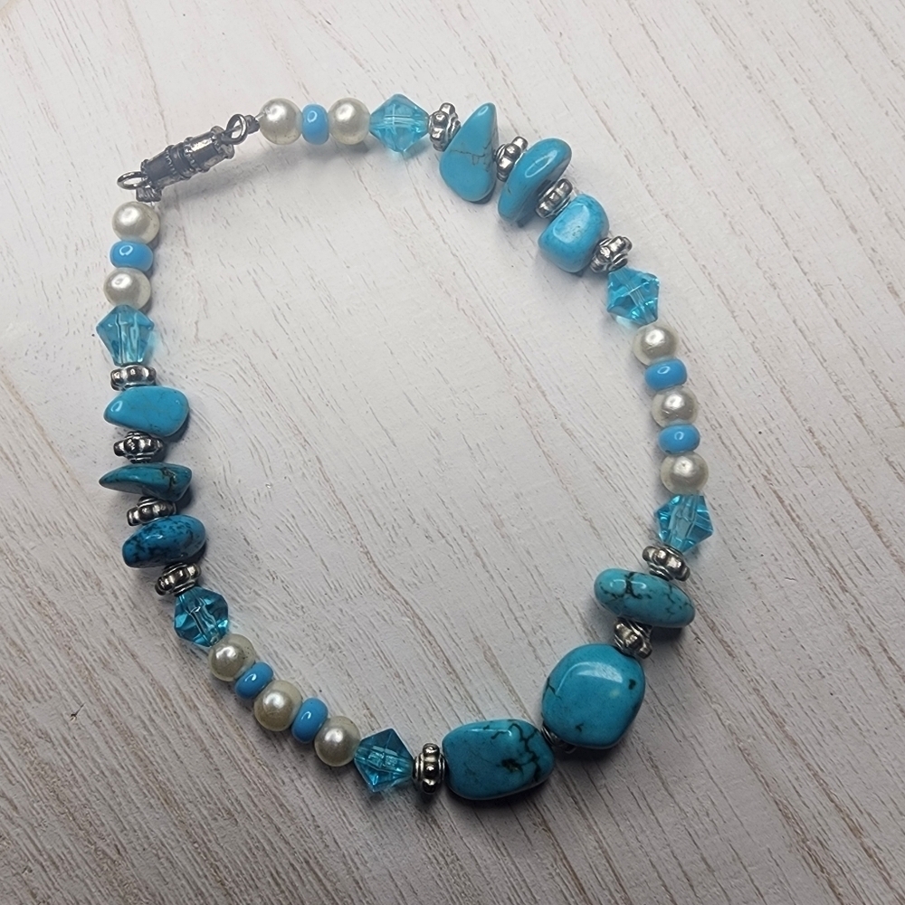 Bracelets Turquoise Color, Lot of 4 - Picture 3 of 5